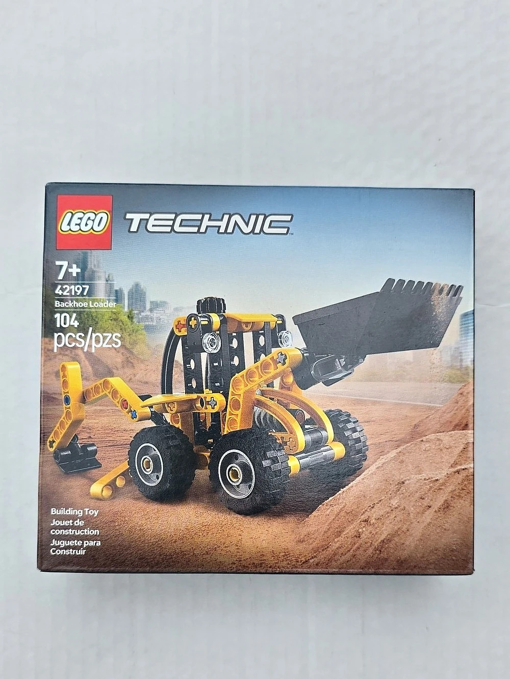 LEGO Technic 42197 Backhoe Loader Building Set Yellow & Black